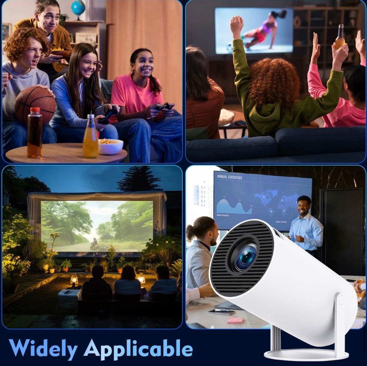 Mini Home Theatre 4K Projector (for Android & iPhone)