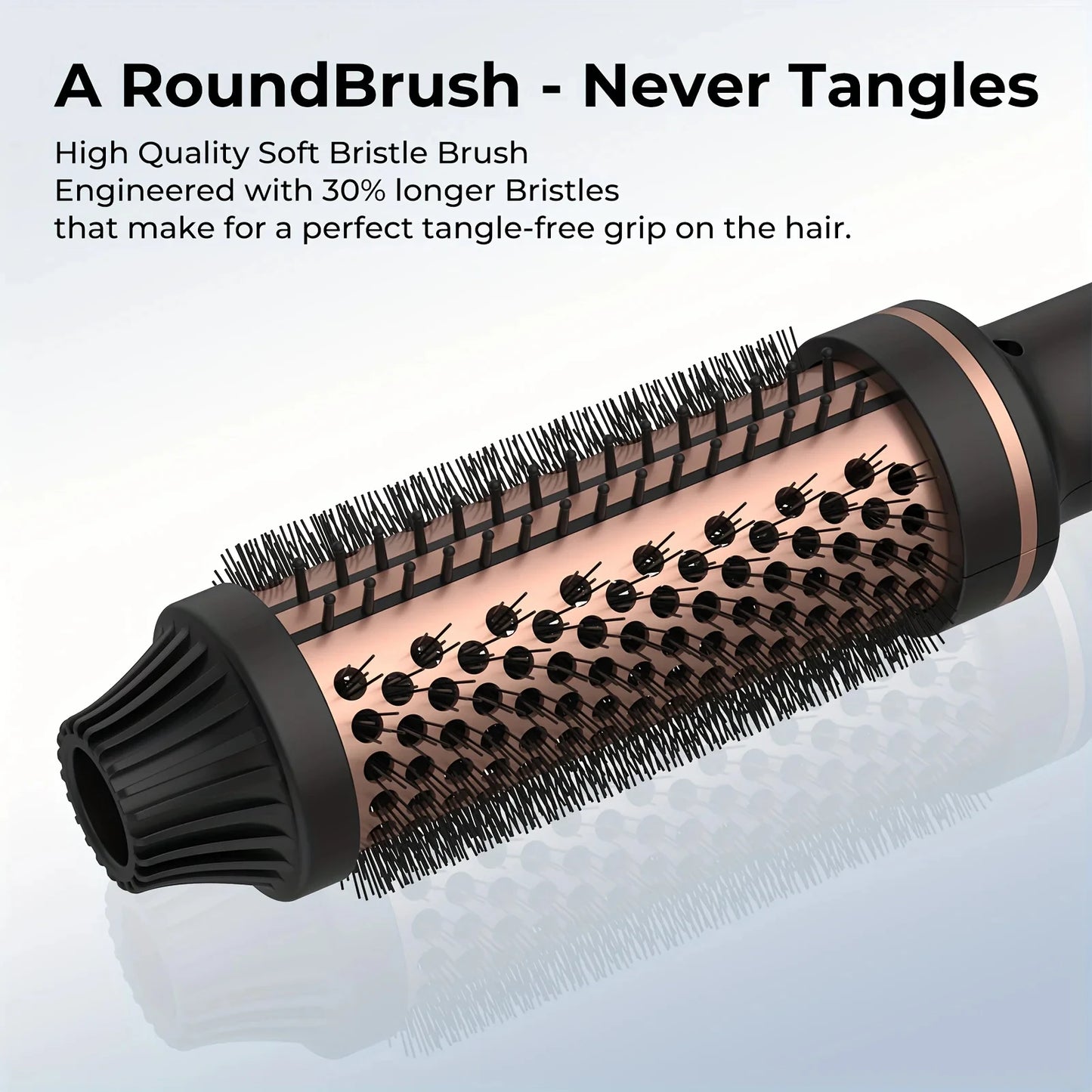 Thermal ionic Brush 32mm, Heated Round Brush 3 in 1 Hot Comb