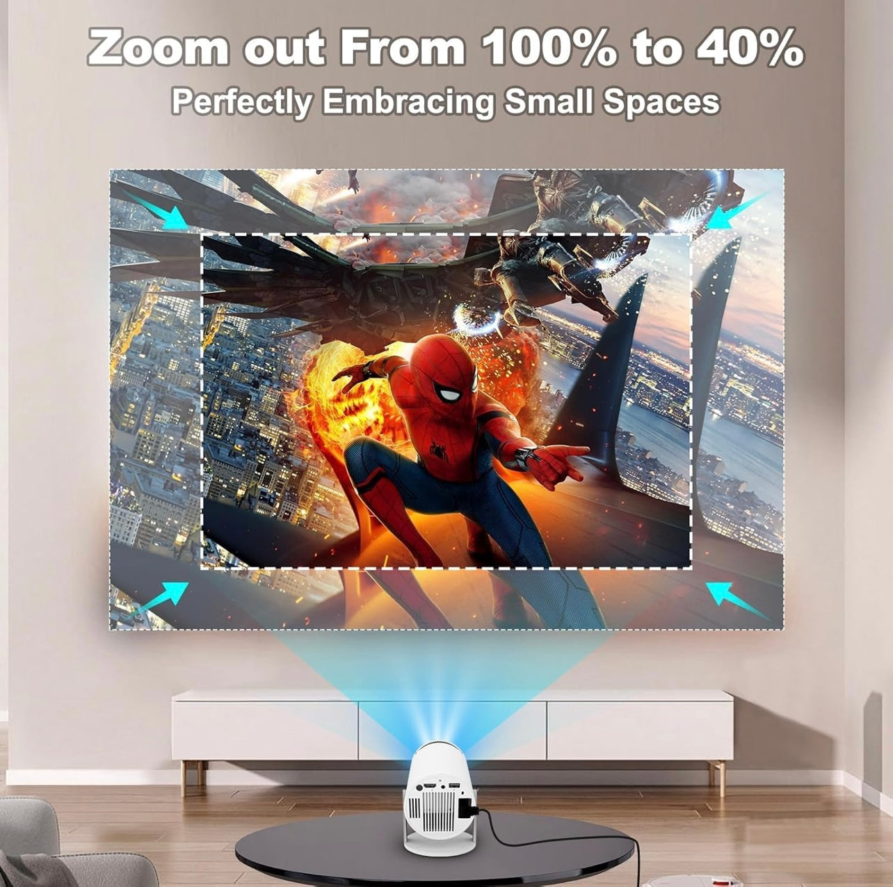 Mini Home Theatre 4K Projector (for Android & iPhone)