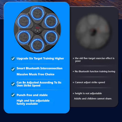 New Music Boxing Machine Smart Bluetooth (for Kids & Adults) + FREE boxing gloves!
