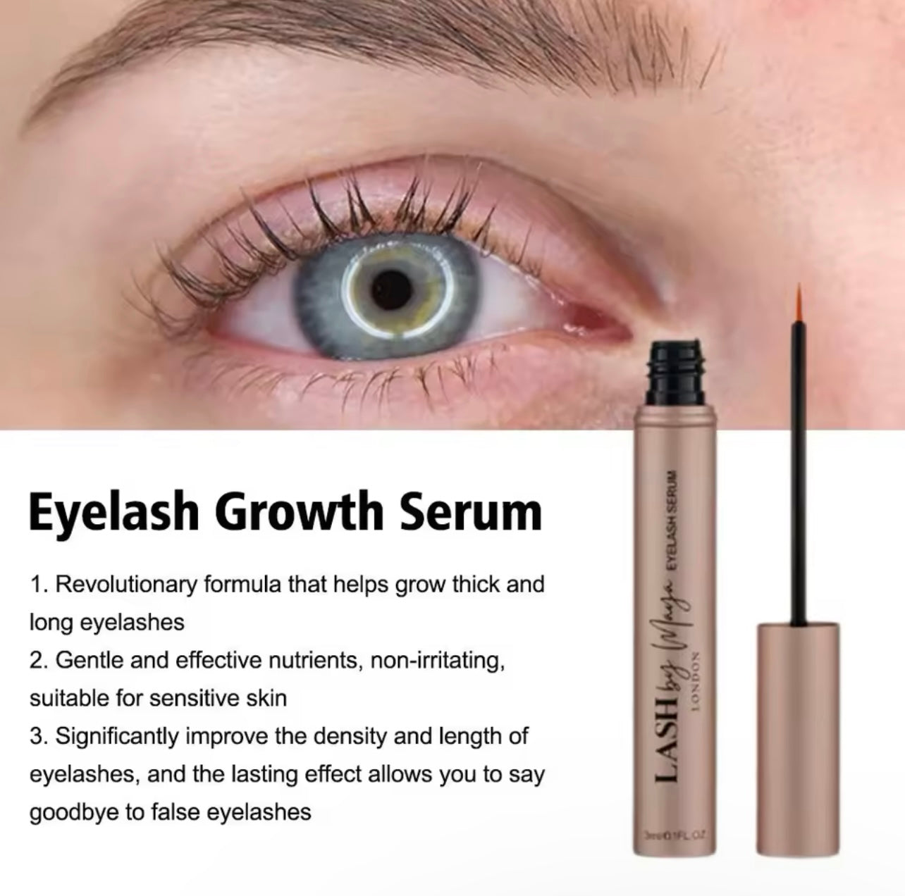 Lash Growth Serum - Lengthening and Strengthening Lash Serum