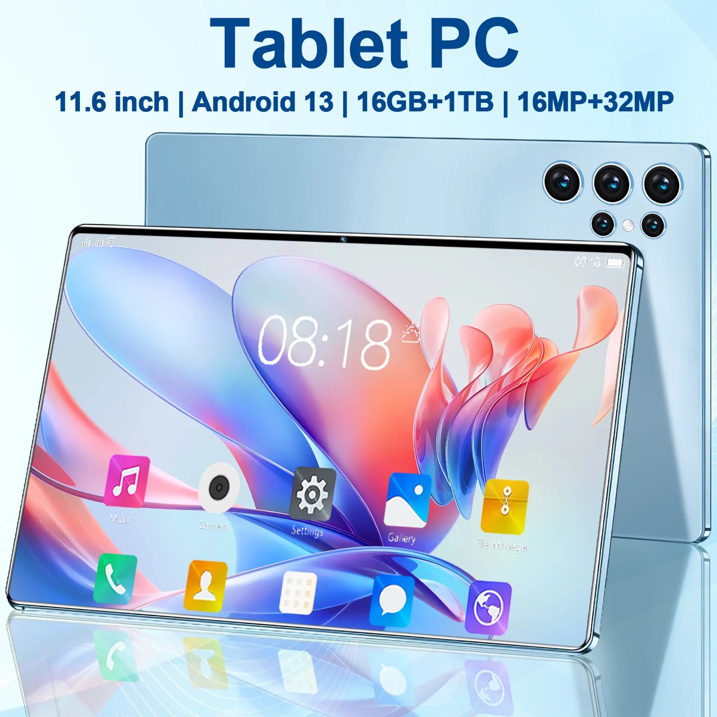 2024 Tablet 11.6 inch HD 4K 16GB+1T 12000mAh