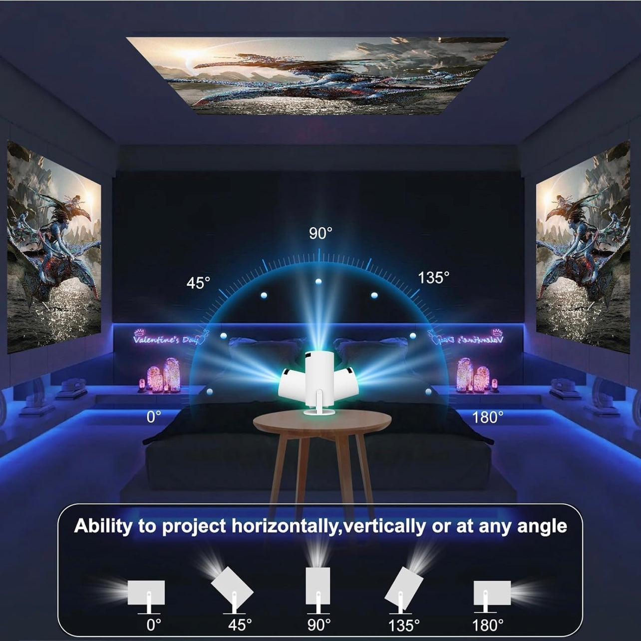 Mini Home Theatre 4K Projector (for Android & iPhone)