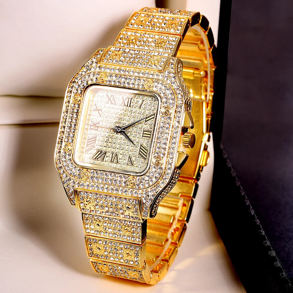 Cuban Chain with Watch+Bracelet