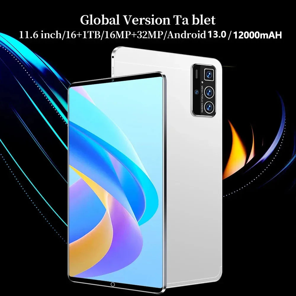 2024 Tablet Android 13.0 Brand New 11.6 inch 16GB RAM 1TB