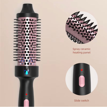 Thermal ionic Brush 32mm, Heated Round Brush 3 in 1 Hot Comb