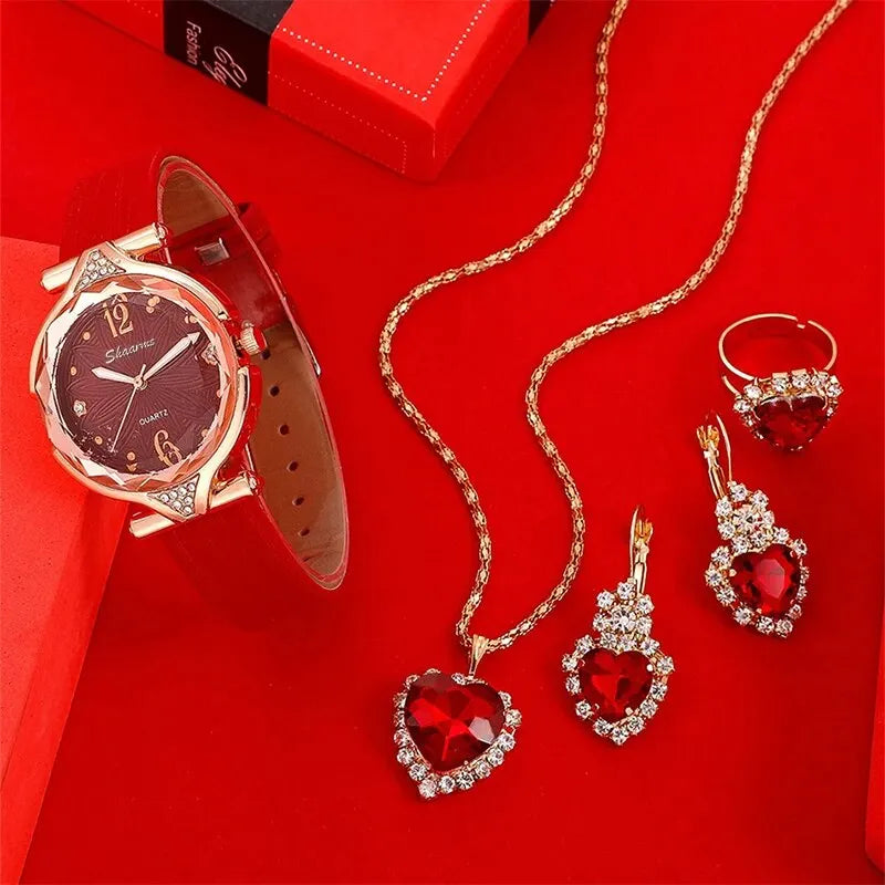 New 5pcs watch gift set