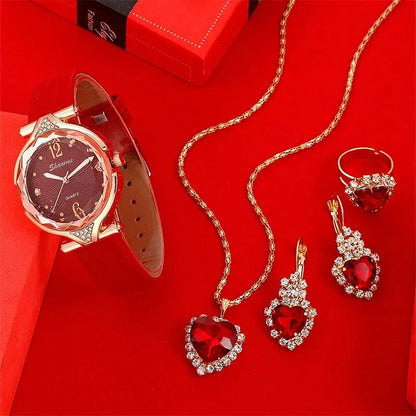 New 5pcs watch gift set