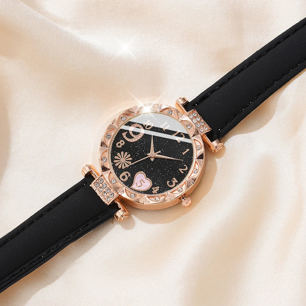 6PCS Set Watch For Women Luxury watch gift set