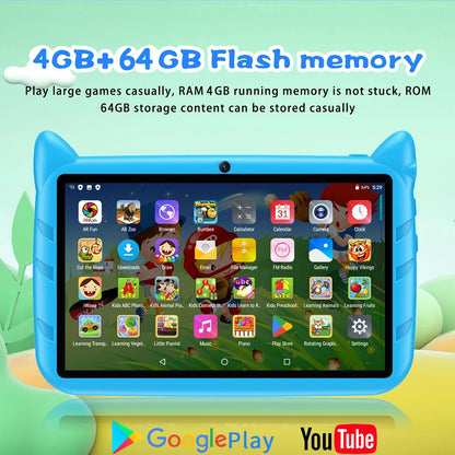 7 Inch Kids Tablet Android 13, 4GB RAM
