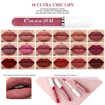 Long Lasting Velvet Matte Lip Gloss Liquid