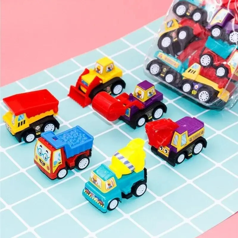 6Pcs Car Set of Cartoon Car Toys