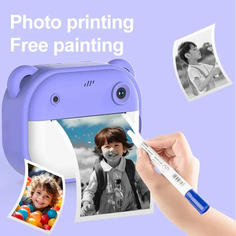 Children Digital Camera Instant Print for + 32G Memory Card