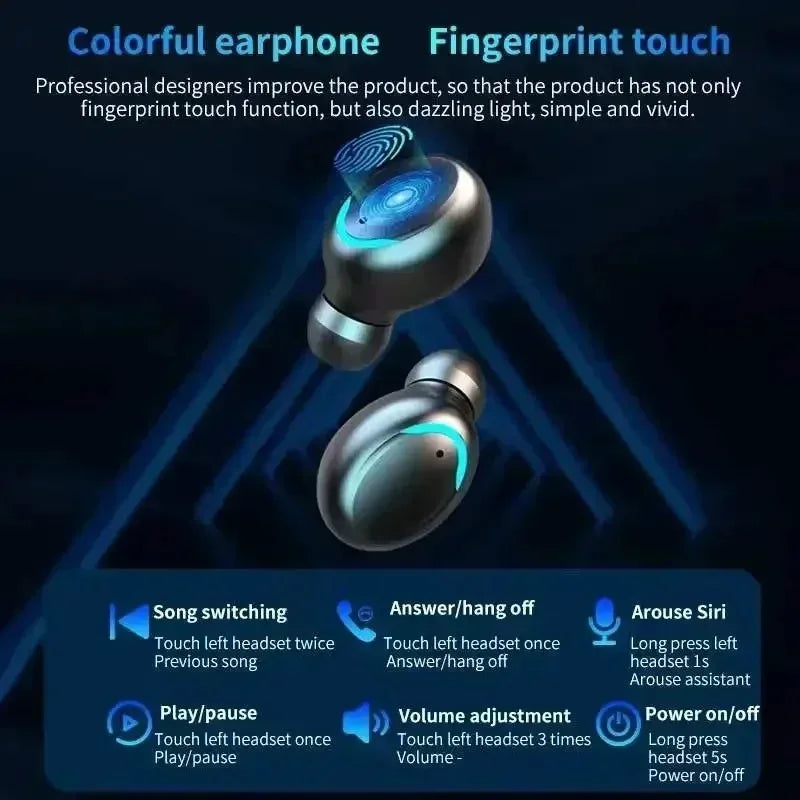 TWS F9-5 Earphone Bluetooth Earphones Wireless Headphones
