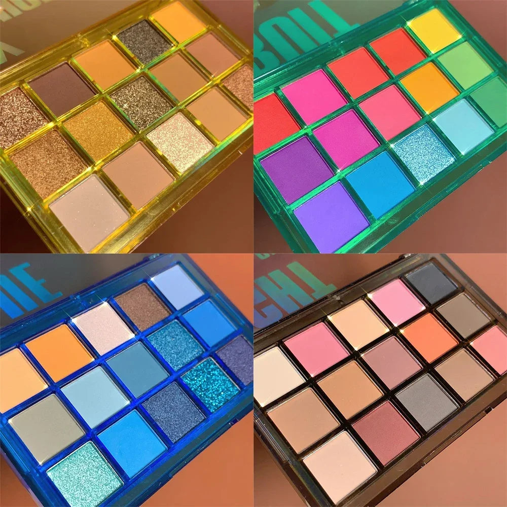 Neon Eyeshadow Pallete 15 Shades