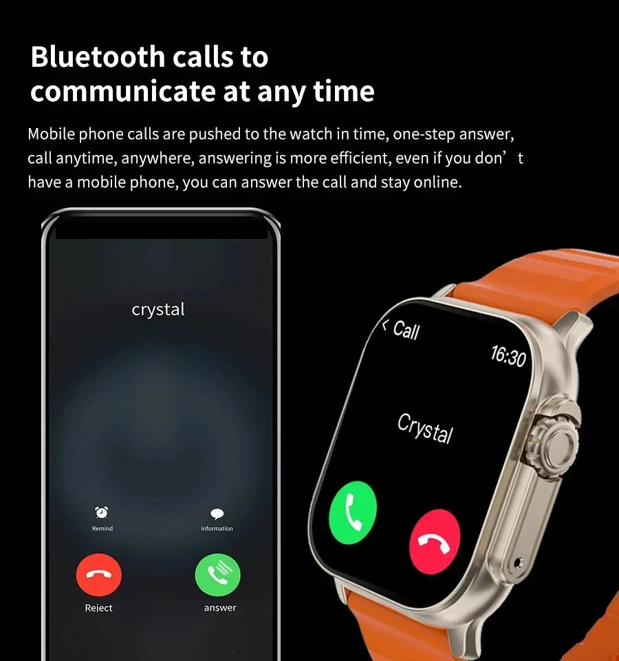 Ultra Smart Watch, Touch Screen, Health Monitor