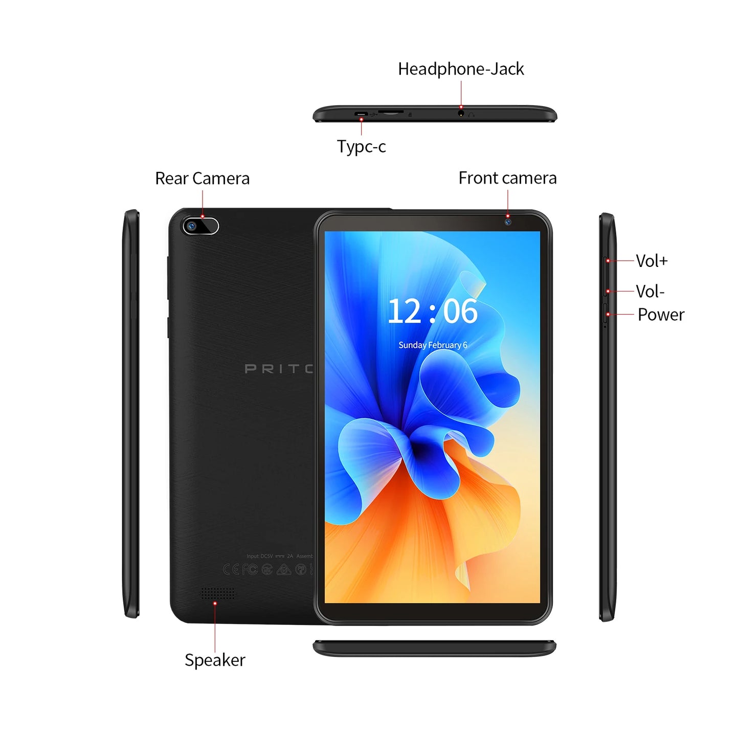 7 Inch Tablet PC 32 GB Android 11 with Quad Core Processor