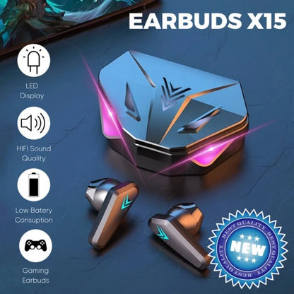 X15 TWS Gaming Earbuds Wireless Bluetooth Earphones