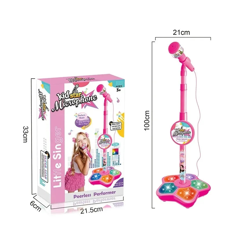 Kids Microphone with Stand Karaoke Song Music