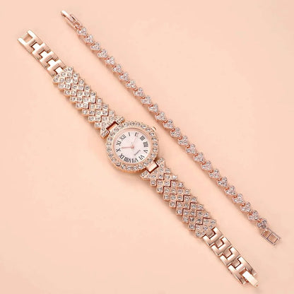 Women’s Luxury Diamonte watch and bracelet