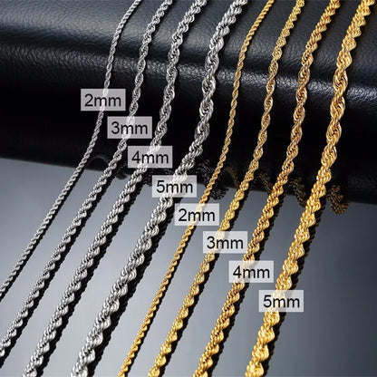Classic Rope Chain Necklace
