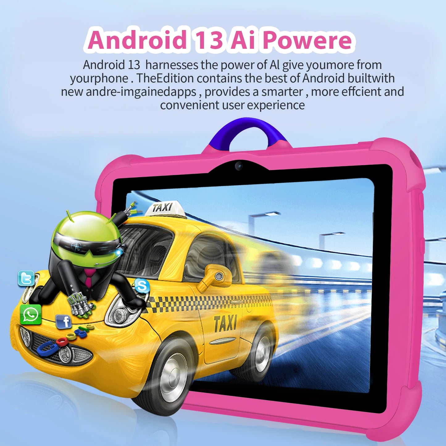 2024 New Kids' tablet 7 Inch Android Octa Core 4GB RAM 64GB