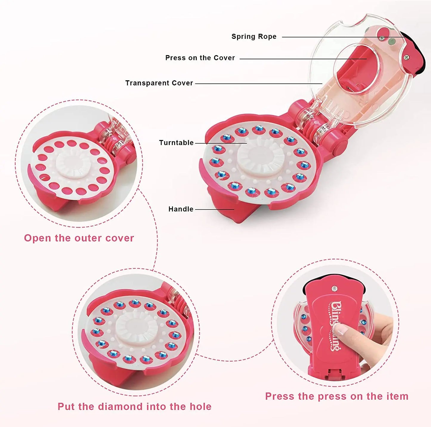 Diamonds Bling Glitter Hair Magic Jewel Clamp Set