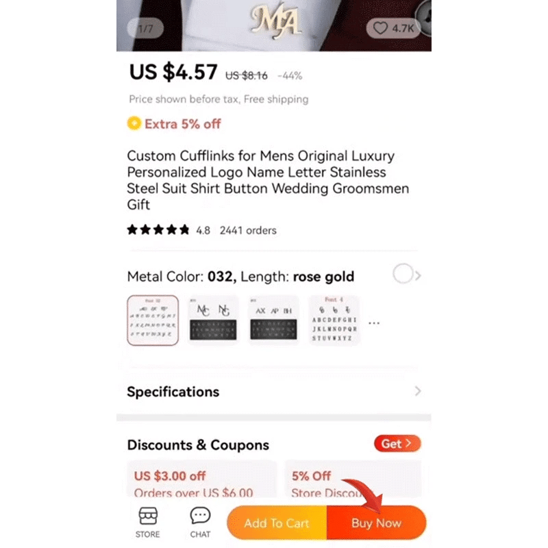 Personalized Custom Frosting Name Heart Drop Earrings