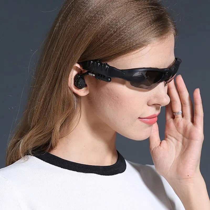 Glasses with Wireless built in Headset for Driving Cycling & Sports