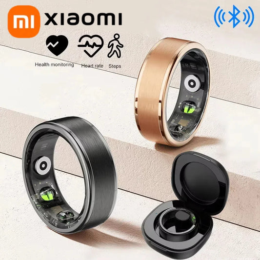 NEW Smart Ring With Charging Case Health Monitor Sleep Distance Calories IP68&5ATM Waterproof Multi-sport