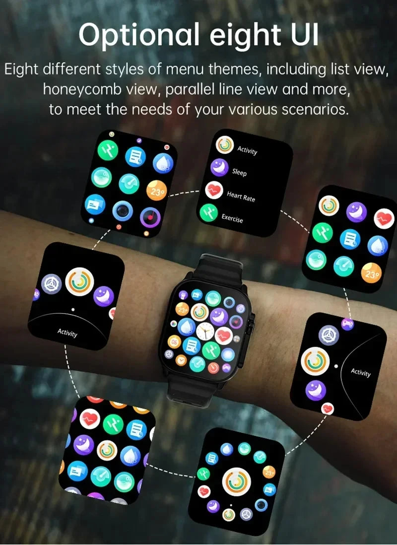 Ultra Smart Watch, Touch Screen, Health Monitor