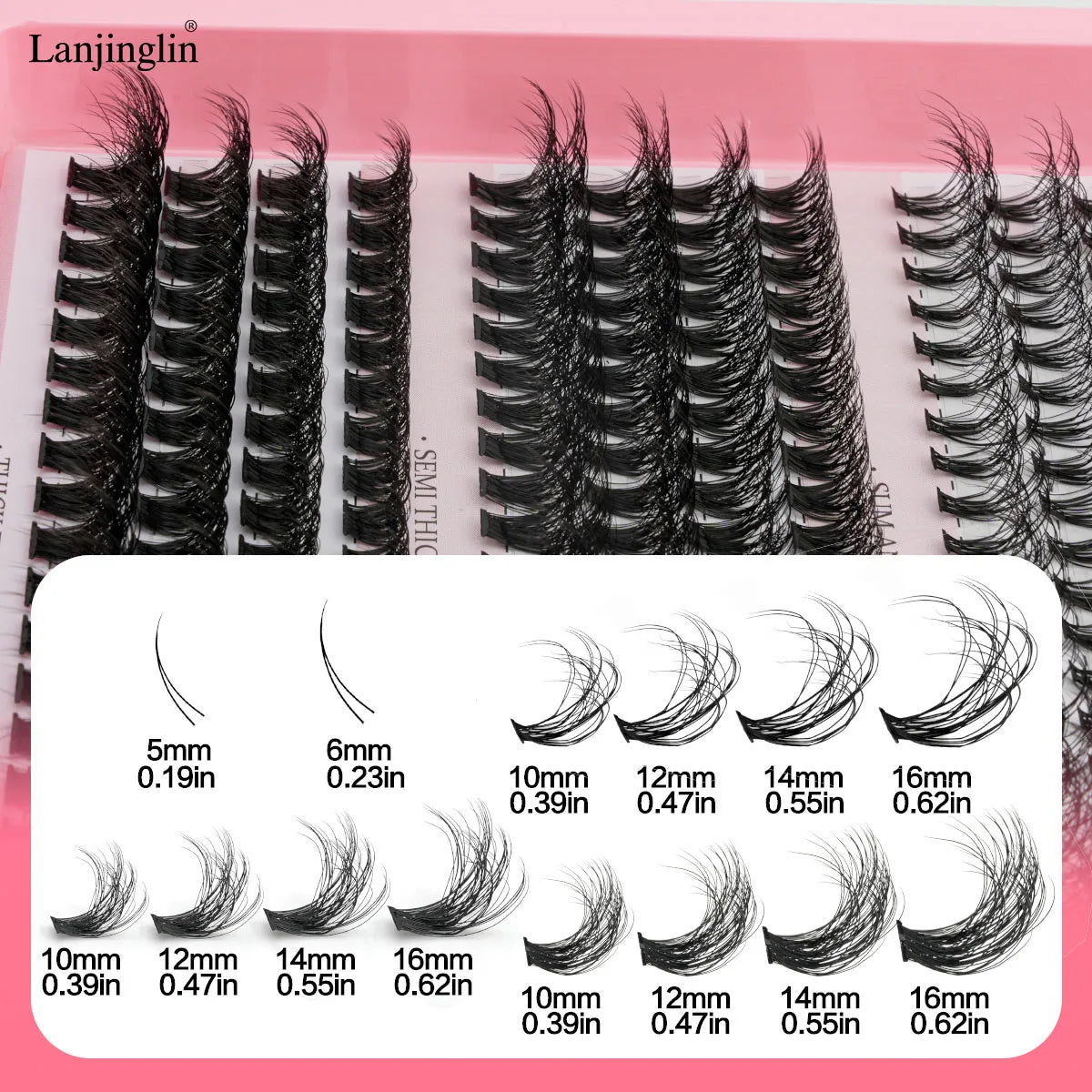 Lash Clusters Kit With Professional Waterproof Glue