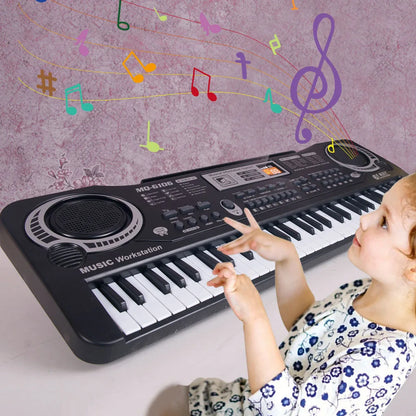 Kids Electronic Keyboard 61 Keys with Microphone