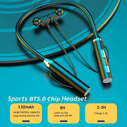 Wireless Silicone Magnetic Headphones with Bluetooth 5.0 Neckband