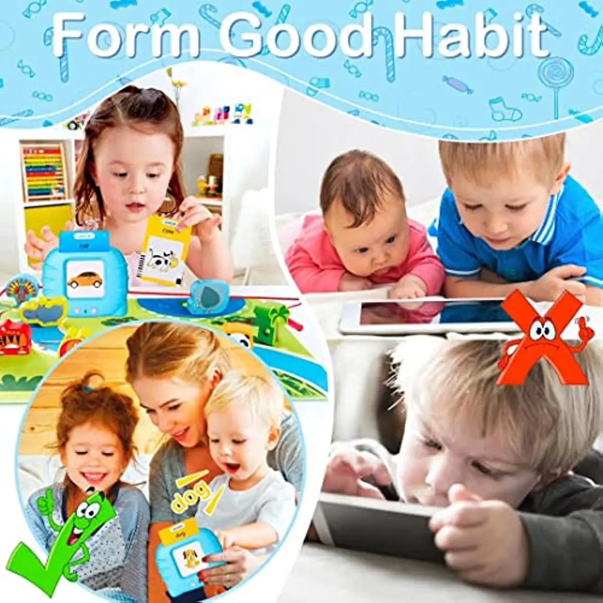 Interactive Talking Flash Cards Early Educational Toys
