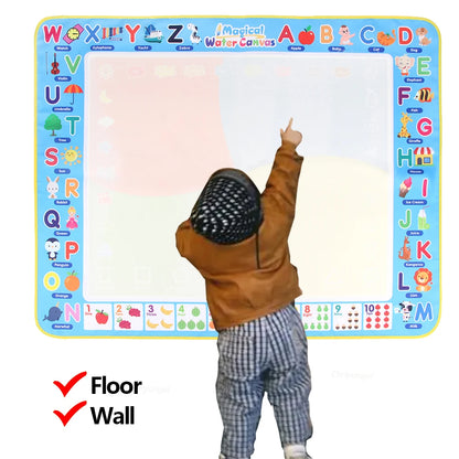 Montessori Magic Water Drawing Mat with Reusable Magic Pens