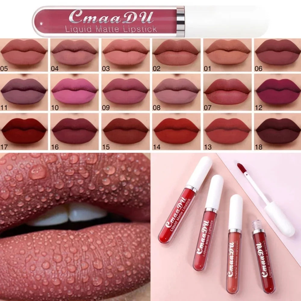 Long Lasting Velvet Matte Lip Gloss Liquid