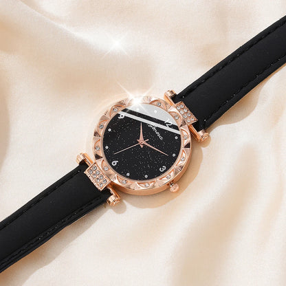 Womens Watch Gift set 5Pcs Set Luxury Rhinestone