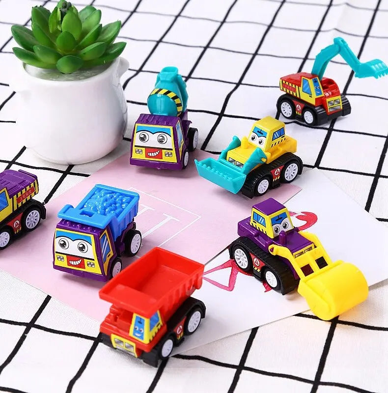 6Pcs Car Set of Cartoon Car Toys