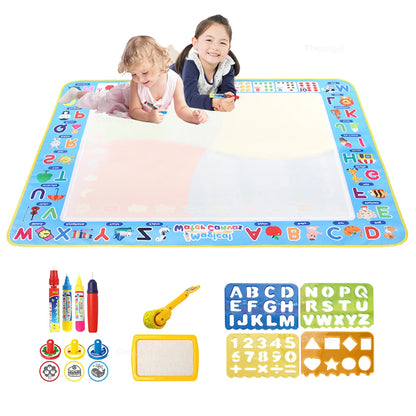 Montessori Magic Water Drawing Mat with Reusable Magic Pens