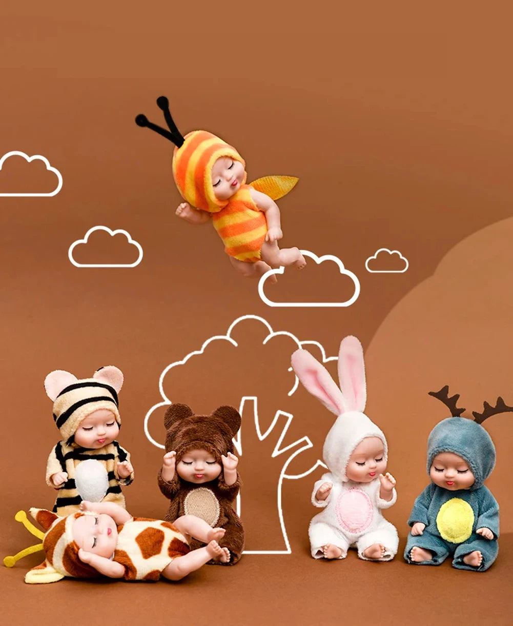 Sleeping Baby Series Doll Cartoon Animal Toy For Kids