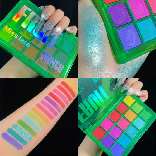Neon Eyeshadow Pallete 15 Shades