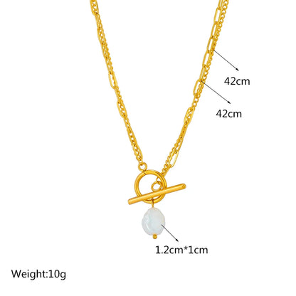 Large Pearl Pendant Necklace