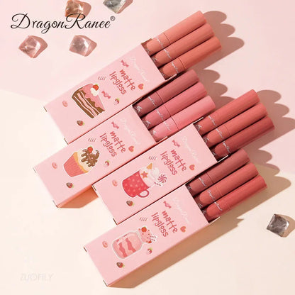6PC/Set Matte Velvet Lip Gloss Waterproof Set