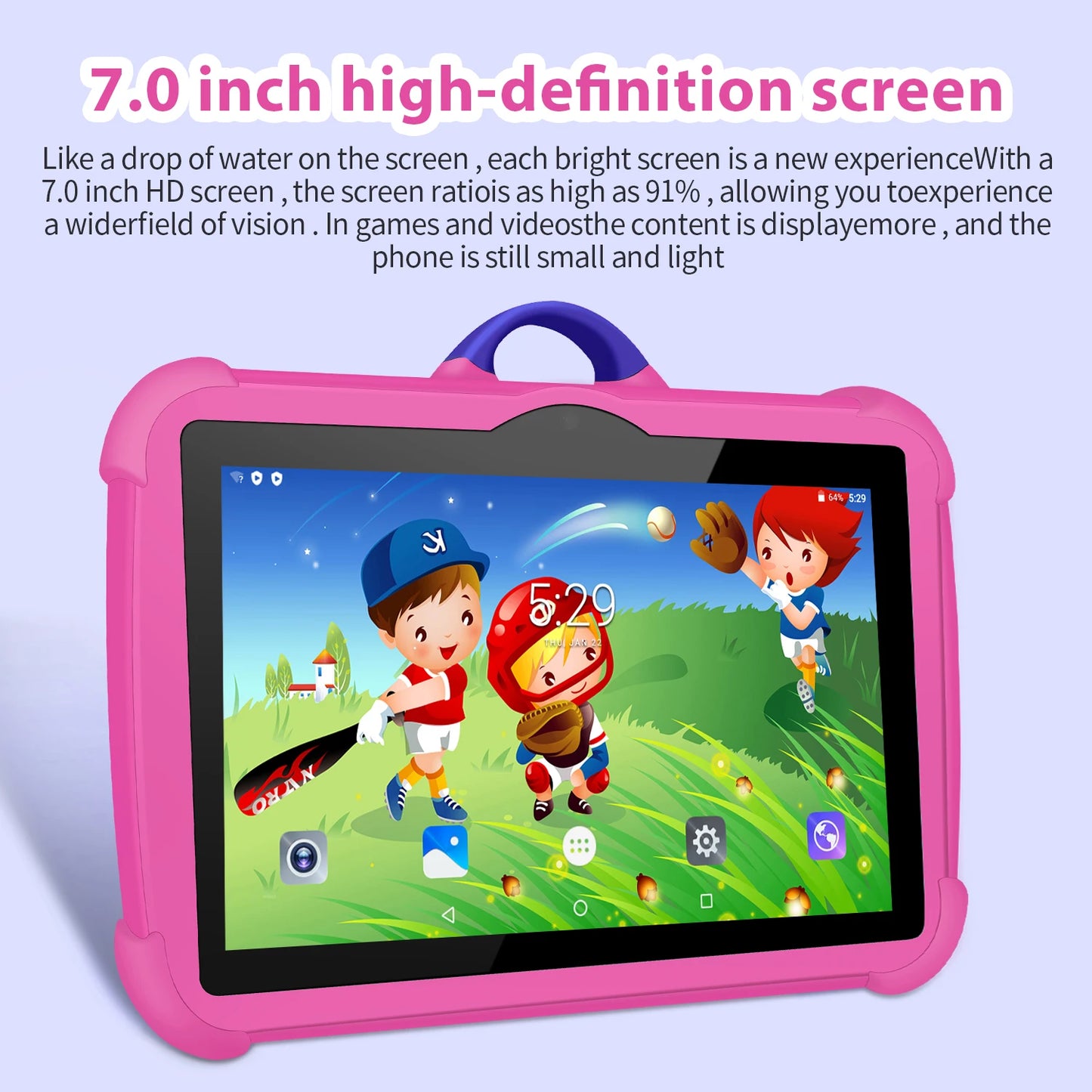 2024 New Kids' tablet 7 Inch Android Octa Core 4GB RAM 64GB