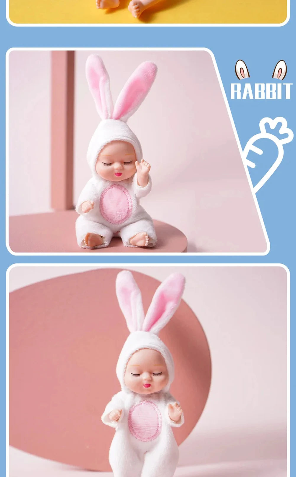 Sleeping Baby Series Doll Cartoon Animal Toy For Kids