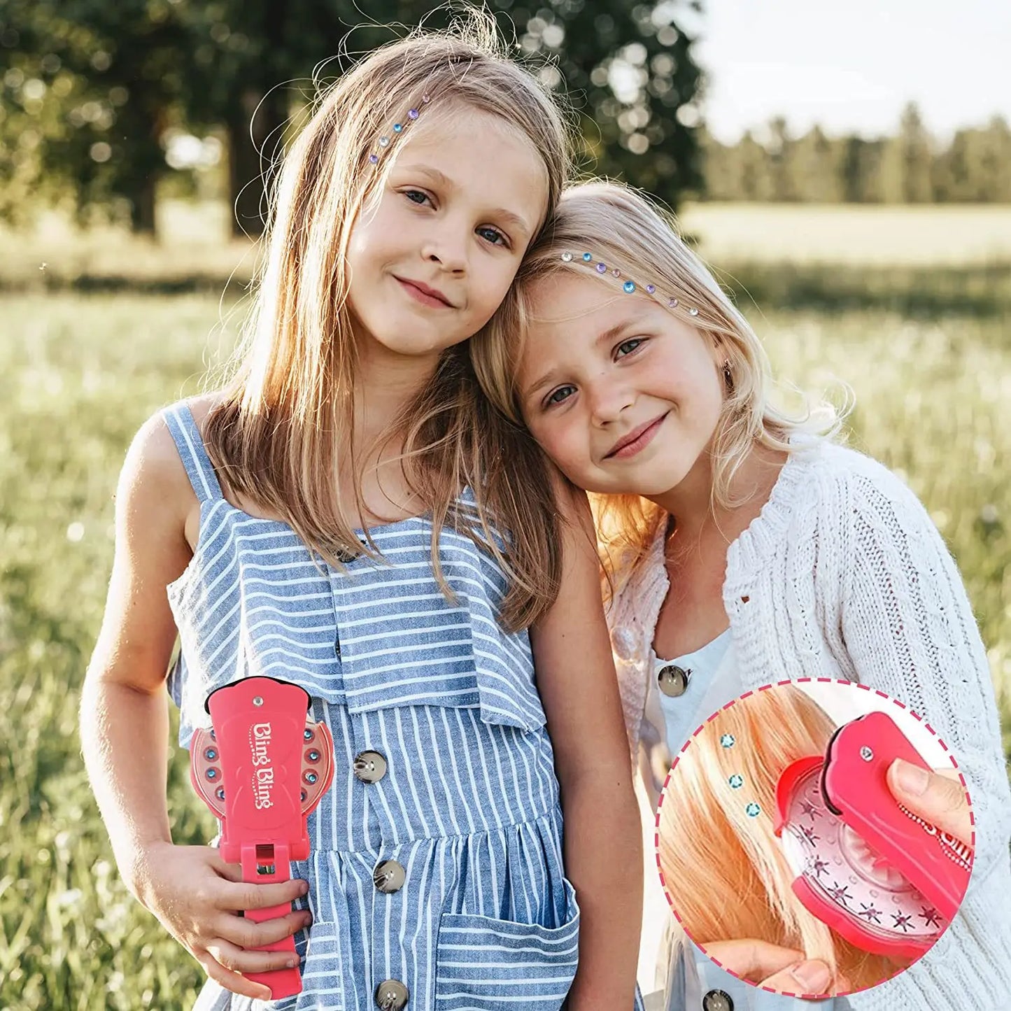 Diamonds Bling Glitter Hair Magic Jewel Clamp Set