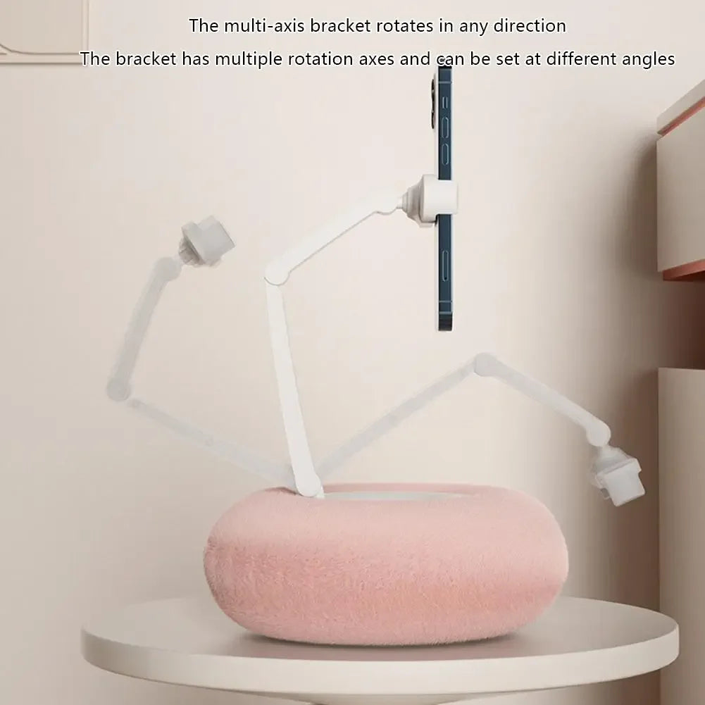 Pillow Phone Holder with furry snack holder (Snuggle Screen)