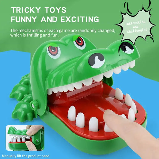 Crocodile Teeth Toys For Kids Finger Dentist Games.