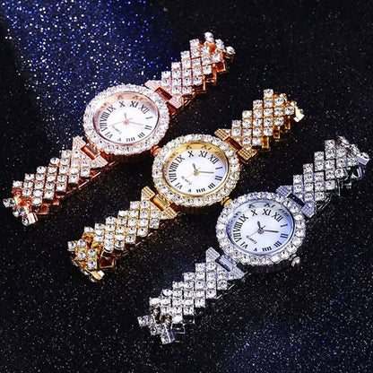 Women’s Luxury Diamonte watch and bracelet